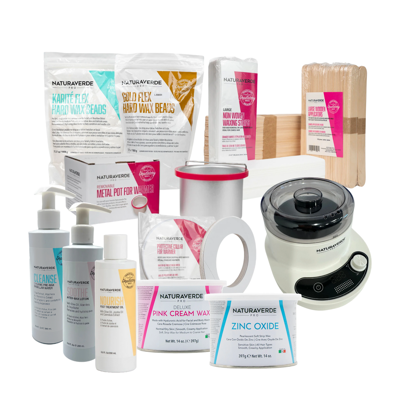 Naturaverde Pro Starter Waxing Kit with Karite